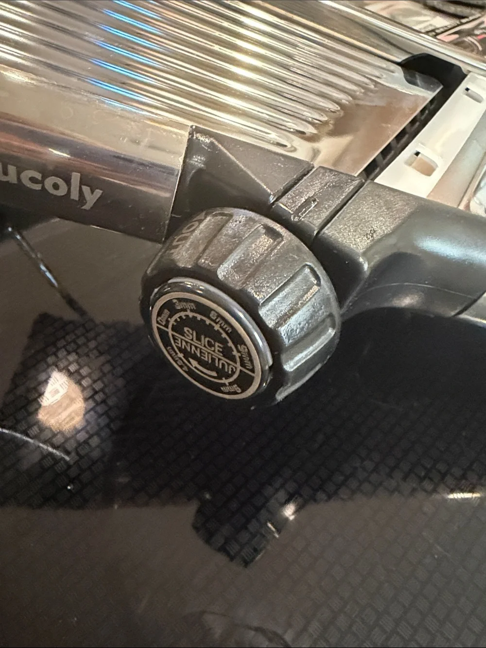 Adjustable Mandoline Slicer - Silver Stainless Steel